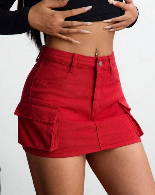 ICON Sexy Fitted Mini Denim Skirt, Summer