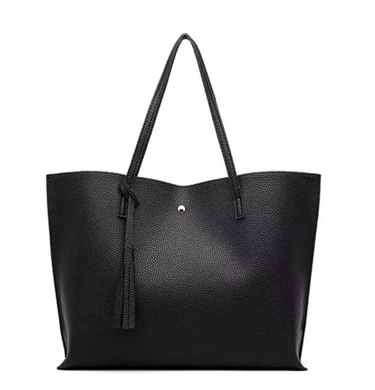 Buckle Classic Women's Tote Bag,Large Capacity Shoulder Shopping Bag