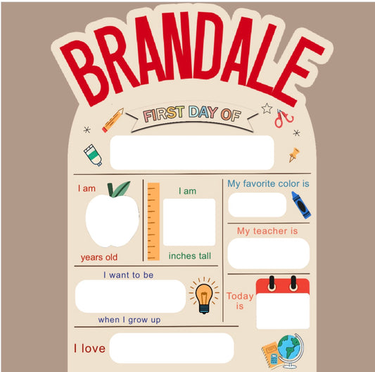 Custom First Day Of School Sign, Last Day Of School Sign, Customized Name Tag, Reusable Kindergarten Return To School Sign, First Day Of School Announcement Board, Graphic Printed Materials