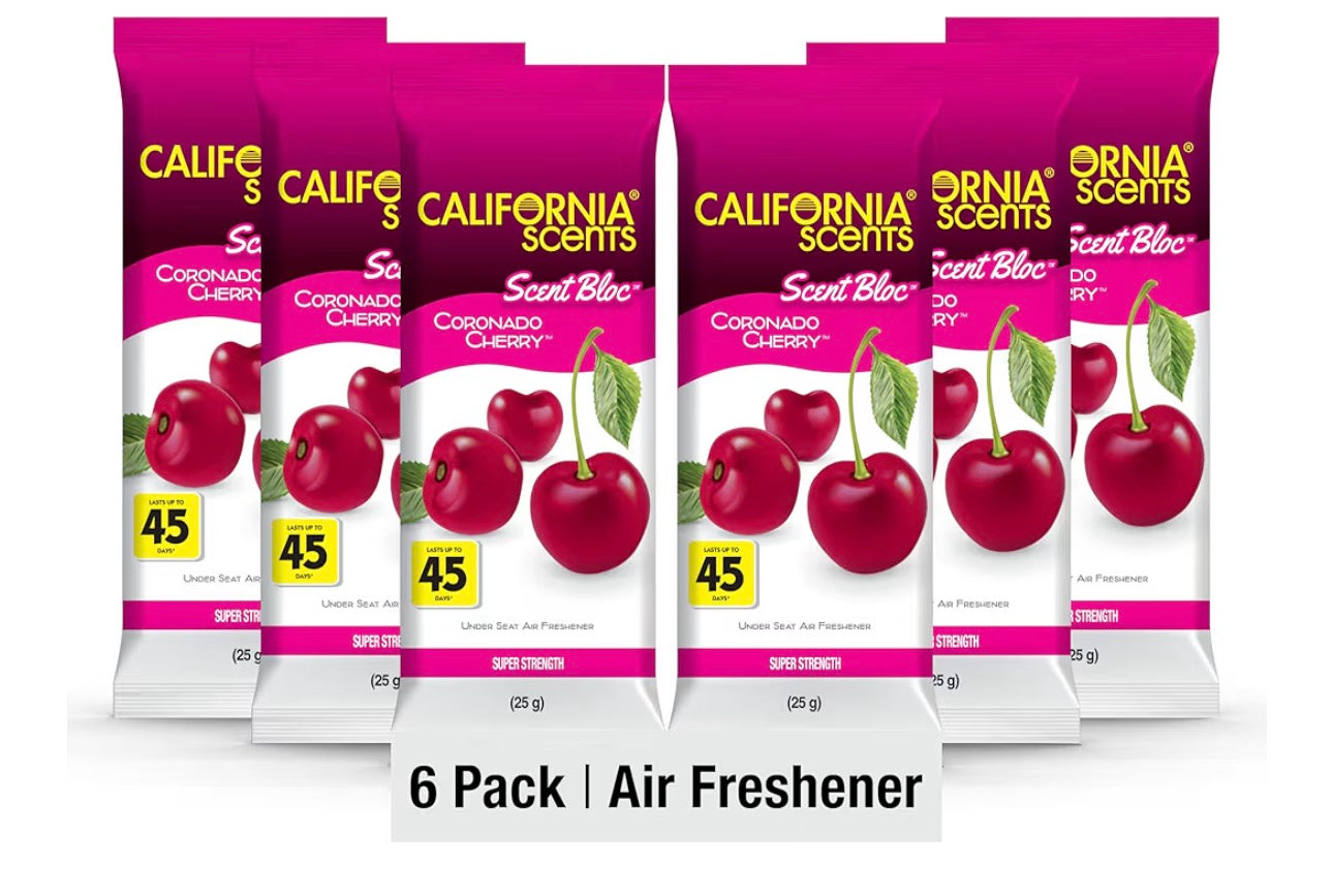 California Scents Power Bloc Car Air Freshener, Coronado Cherry Scent