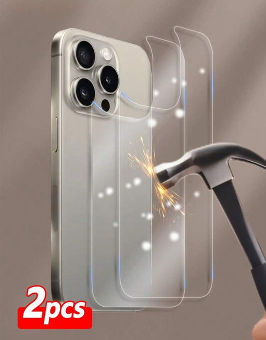 2PCS High Definition And High Transparency Tempered Glass Back Film, Mobile Phone Protective Back Film Tempered Glass Film