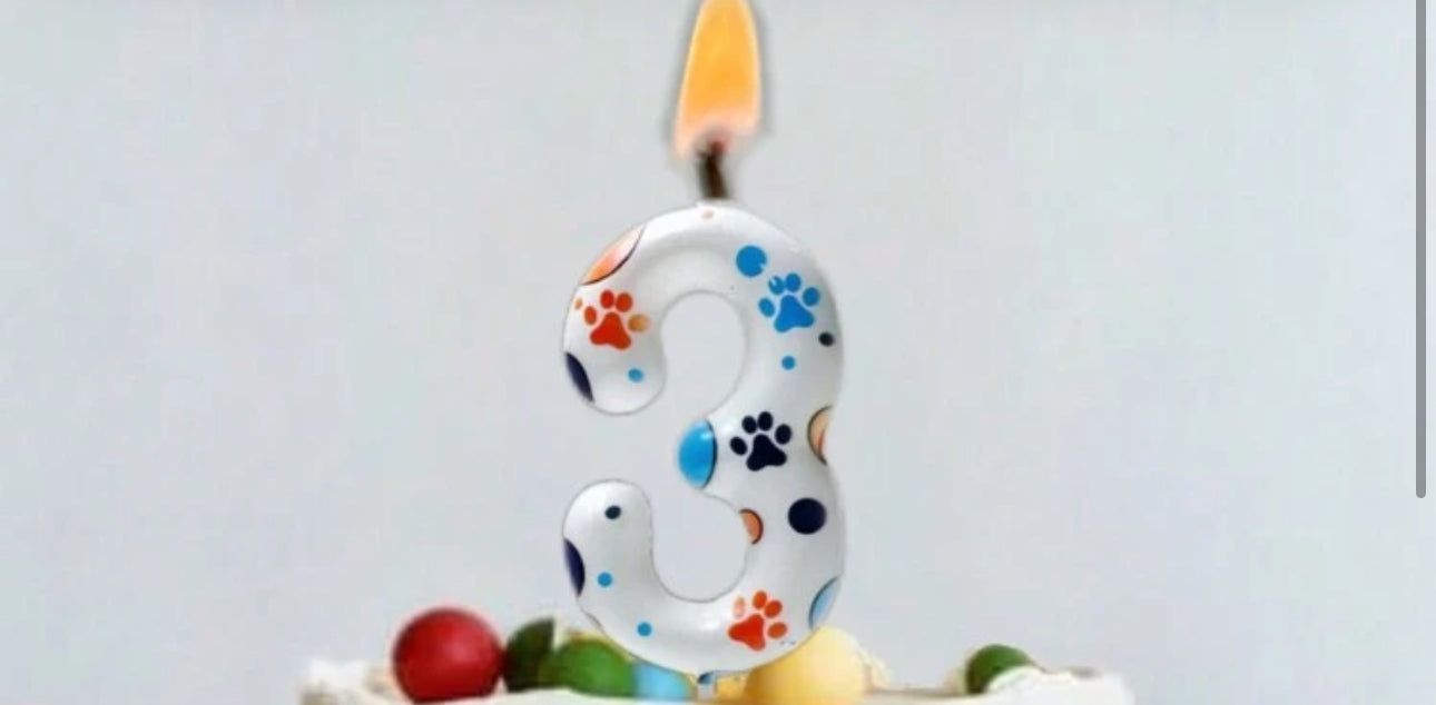 Cute Puppy Paw Print Number Birthday Candles, Suitable For Cake Decorations, Birthday Celebrations, Anniversary Commemorations, Birthday Decorations, Happy Birthday, Cake Candles, Room Decor Gifts Graduation