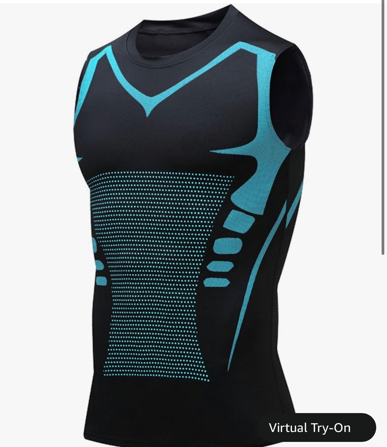 Compression Shirt Men Slimming Body Shaper Vest Crewneck Workout Shirts Tummy Control Undershirts
