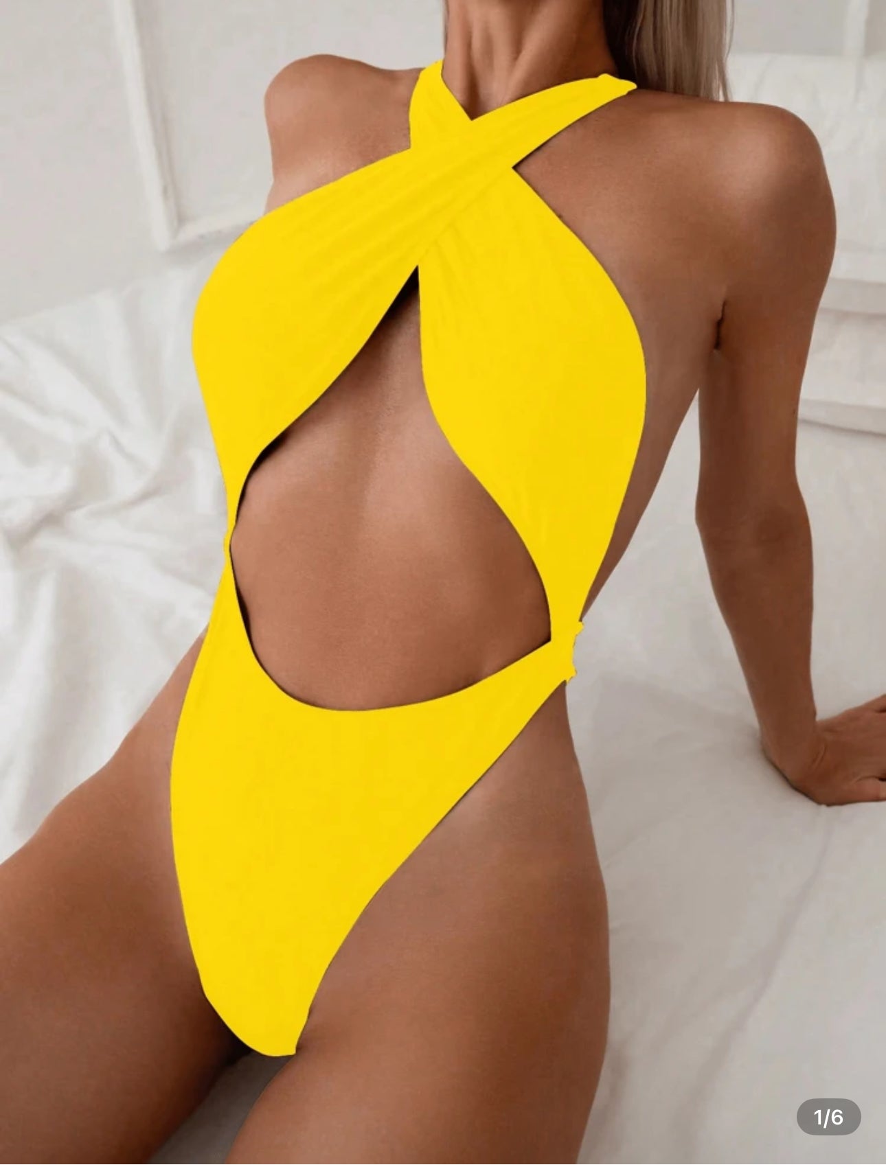 New Summer Stylish One-Piece Bikini, Sexy Backless Design, Shows Figure, Perfect For Vacation