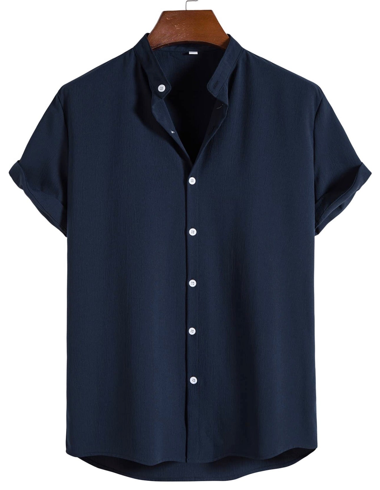 Manfinity Homme Men Solid Button Up Shirt, Formal