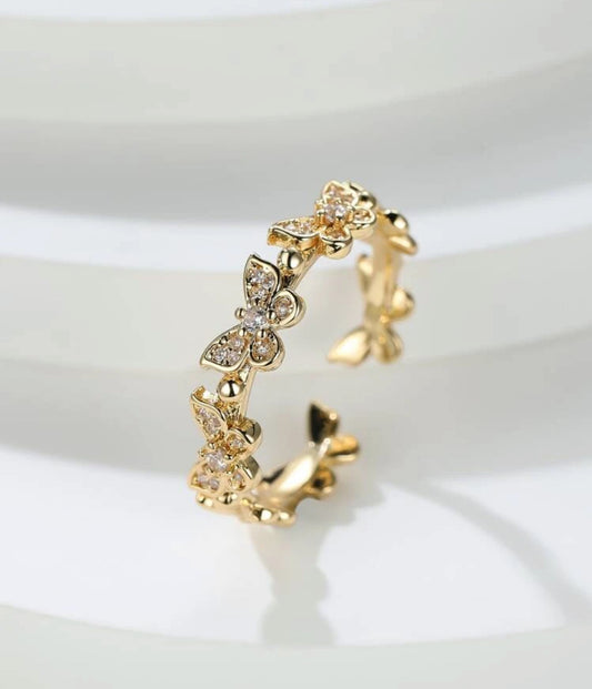 Butterfly Decor Cuff Ring
