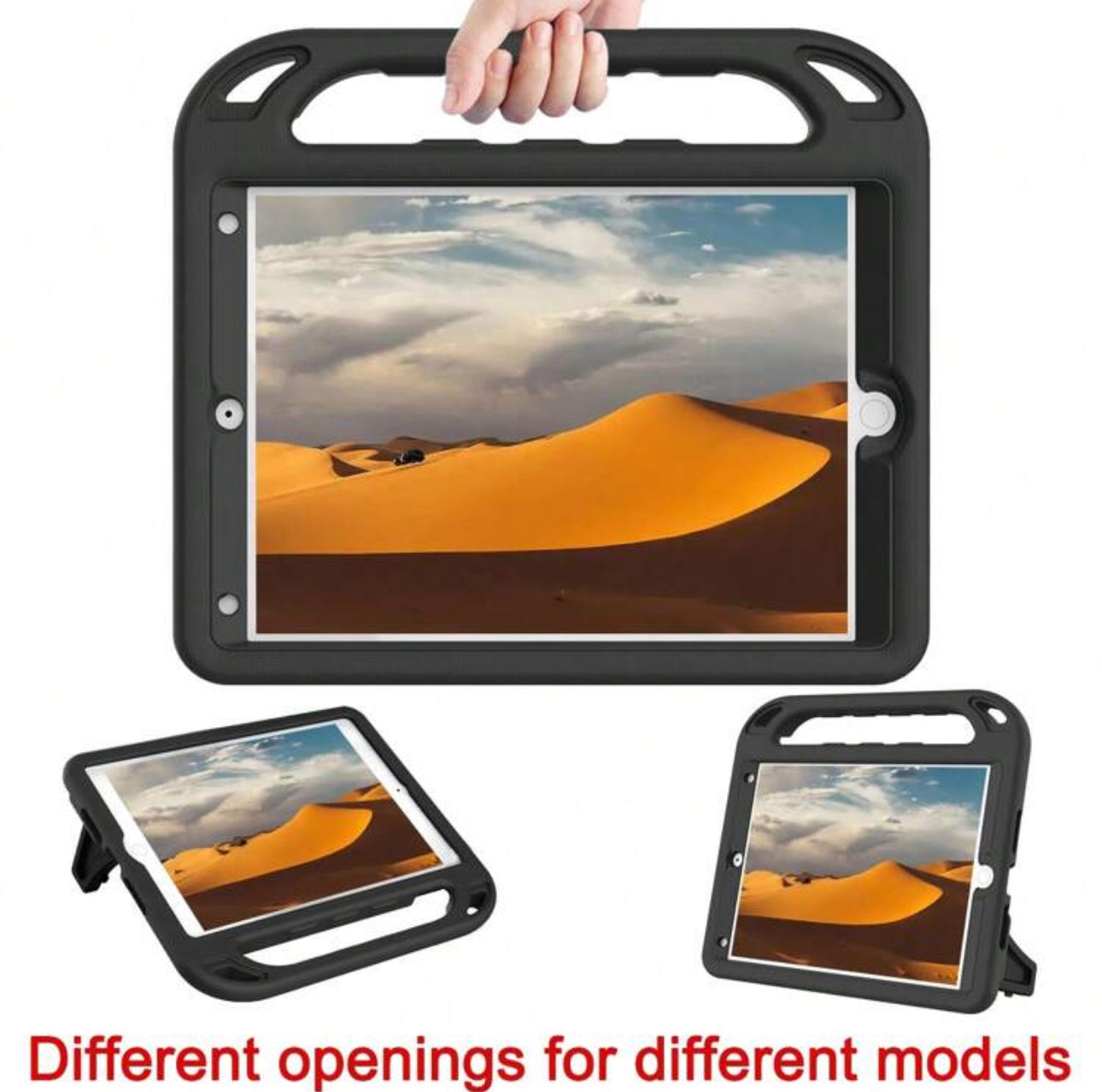 EVA Case With Built-In Screen Protector, Shockproof Handle Stand Compatible With Ipad 11th A16 2025/10th/Air M3/Air M2/2nd/3rd/4th/5th/6th/7th/8th/9th/Air2/Air4/Air5 Generation &IPad Mini 1st/2nd/3rd/4th/5th 7.9inch & Galaxy Tab A9/A9+/A8/ Tab A 8.4 2020&