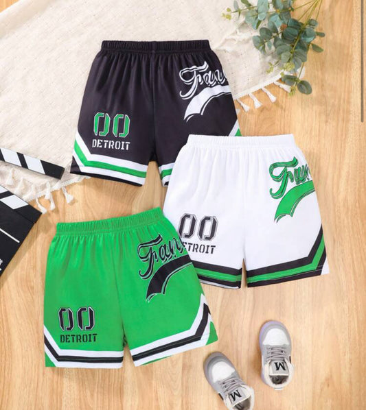 3pcs Boys' Quick Dry Shorts, Young Boy Summer Sports Mesh Lightweight Breathable Basketball Training Pants, Boys Loose Fit
