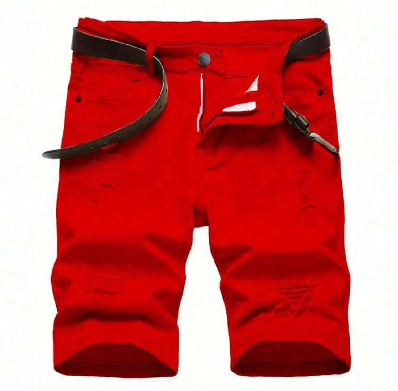 Tween Boys' Casual Ripped Oblique Pocket Denim Shorts, Summer