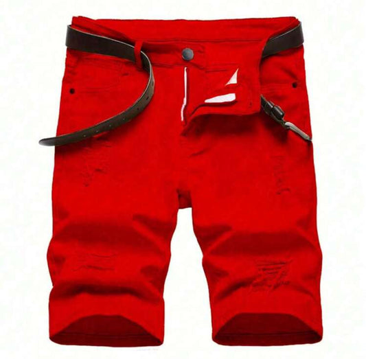 Tween Boys' Casual Ripped Oblique Pocket Denim Shorts, Summer