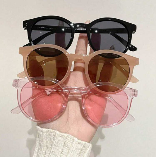 3 Pairs Of Korean Full-Frame Retro Round Fashion Glasses