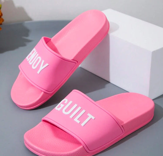 New Fashion Women Slippers, Rubber Sole Slip-On, Anti-Slip & Wear-Resistant PVC Soft Material Comfortable Casual Plain Color Breathable Cushioned Slippers