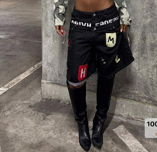 StreetHx Biker Street Punk Denim Jacket And Coat