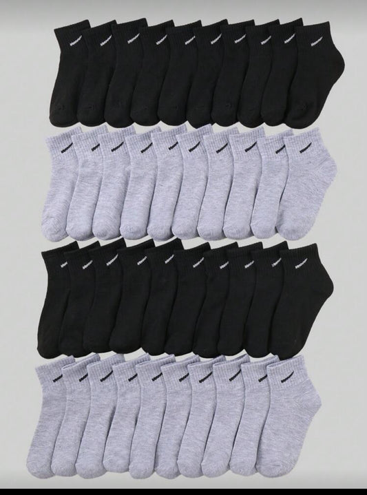 10/20 Pairs Of Children's Black, White And Gray Random Color Combination Slash Elastic Mid-Tube Socks For School Wear, Sports And Daily Life, Comfortable And Versatile, Breathable And Sweat-Absorbent, Fashionable And Casual Kids Socks Boys And Girls Socks