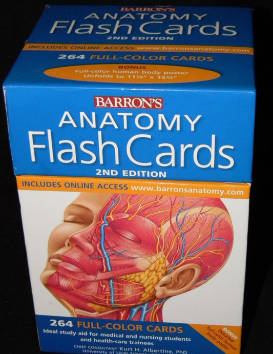 Barron's Anatomy Flash Cards, 2nd EditionBarron's Anatomy Flash Cards, 2nd Edition
by Kurt Albertine Ph.D.