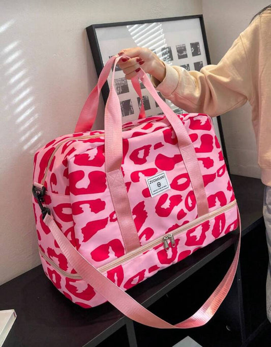 New Simple Luggage Bag, Fashionable And Versatile, Casual Sports And Fitness Bag, Short-Distance Travel, Sports, Large Capacity, Waterproof, Versatile And Exquisite Bag, College Student, Maternity Bag, Travel Bag With Independent Shoe Compartment, Can Be