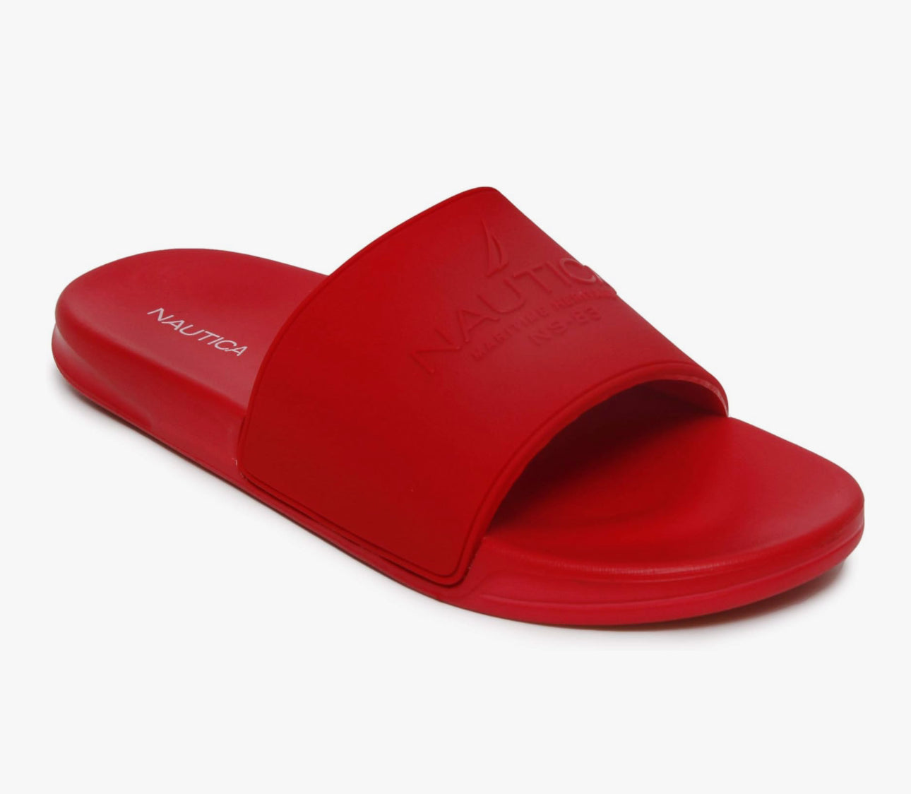 Nautica Men's Open Toe Slide Sandals - Comfortable Indoor & Outdoor Shower Slippers