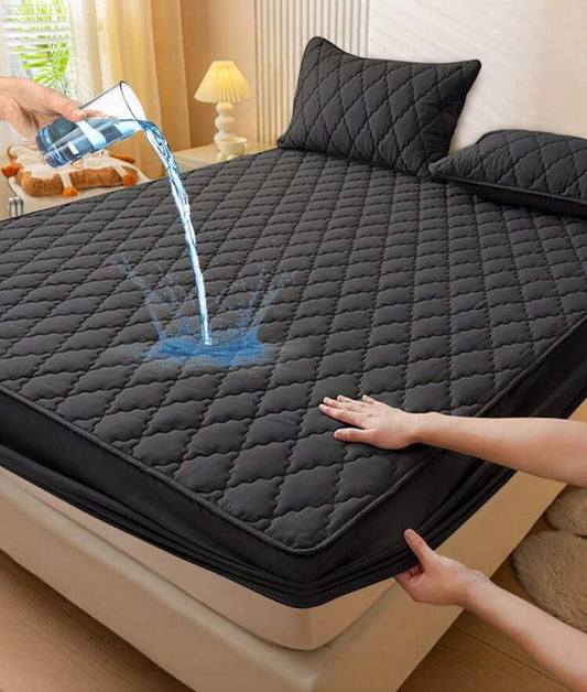 1pc Fitted Sheet, Bedding, Mattress Protector, Bed Cover, Diamond Check Fitted Sheet, Room Decor, Cozy Home Textile, Breathable And Anti-Pilling Mattress Protector, Fall Decor, Halloween Decor, Solid Color Diamond Bed Cover, Bedroom Decoration, Decorative