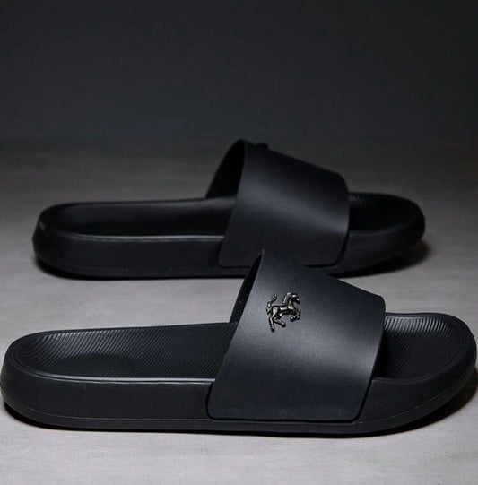 Plus Size Men's Fashion Slide Sandals, Summer Beach Shower Bathroom Slippers, Casual Outdoor Wear, Anti-Slip Vietnamese Style