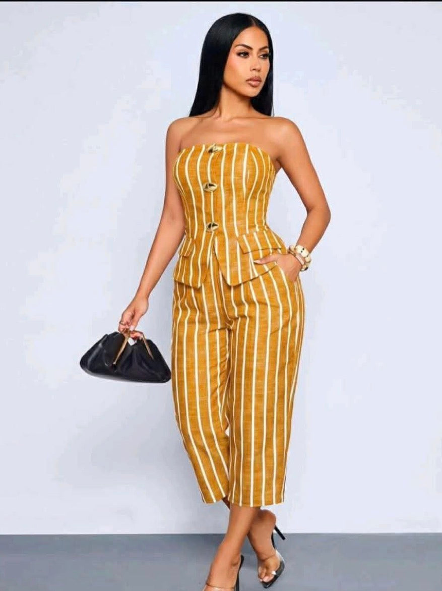 BriallanyX BriallanyX Women's Casual Commuting Fashion 3/4 Length Denim Bib Overall Jumpsuit