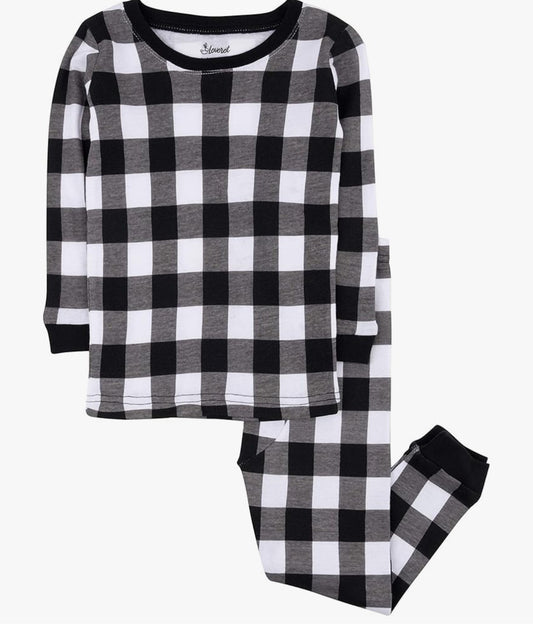 Leveret Kids & Toddler Pajamas Boys Girls Unisex 2 Piece Pjs Set 100% Cotton Sleepwear (12 Months-14 Years)