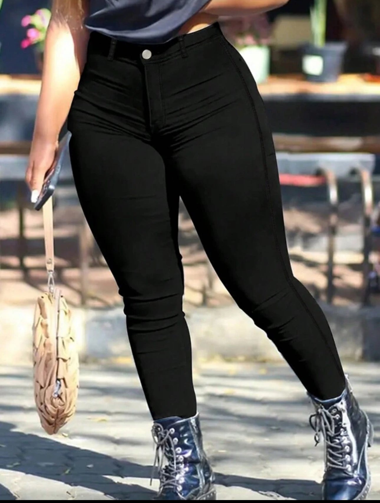 SHEIN SXY Plus Size Women's Black Skinny Jeans
