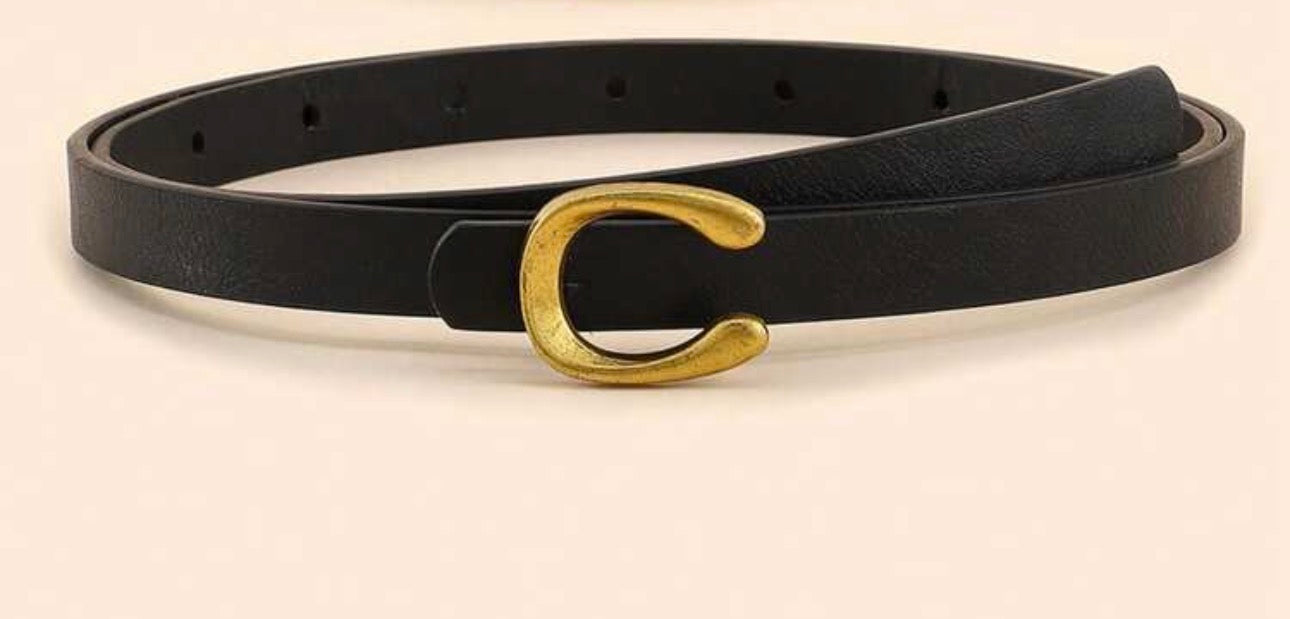 1/2/3pcs Simple Fashion PU Leather Letter Decor Casual/Work Wear Women Belts Fall, Autumn, Halloween