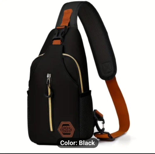 Chic Crossbody Sling Bag for Women - Adjustable Strap, Multi-Pocket Design, Durable Polyester, Zip Closure, Perfect for Travel & Shopping - Available in Pink/Green/Silvery Gray/Black