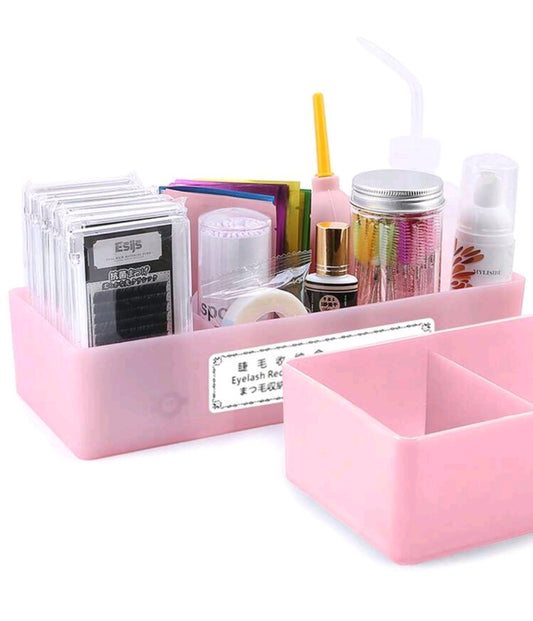 HMQ beauty Large Capacity Eyelash Tool Storage Box For Lash Extension Tweezers Organization Cosmetic Eyelash Accessory Tool