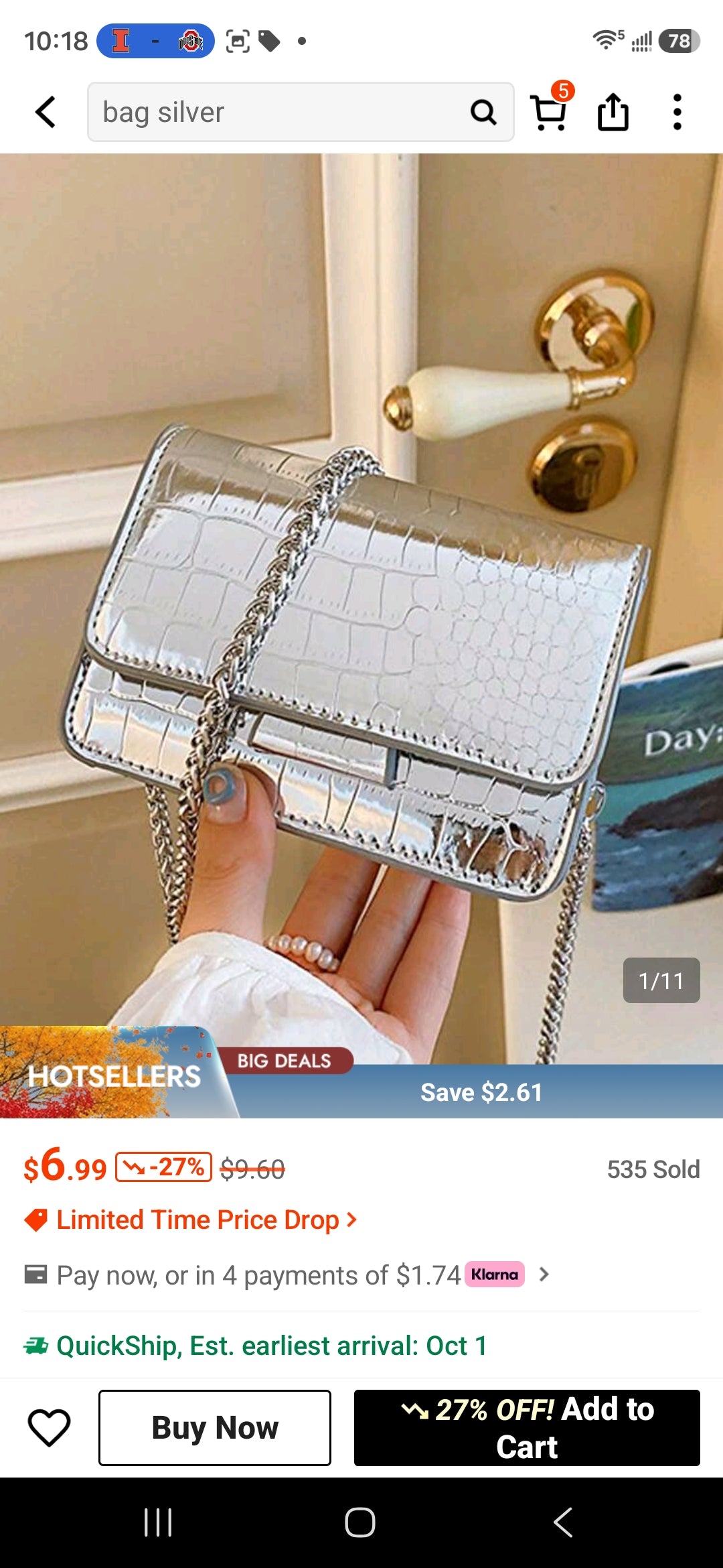 Cross body purse