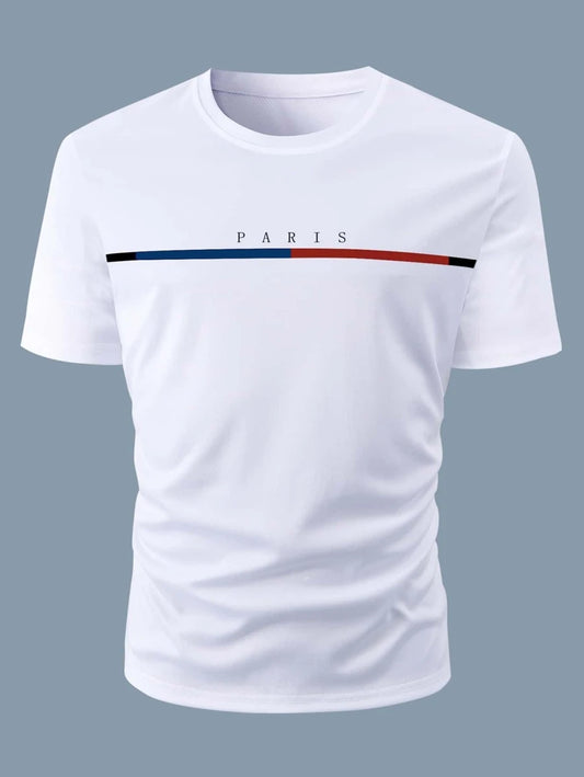 Men Letter Graphic Tee (P)
