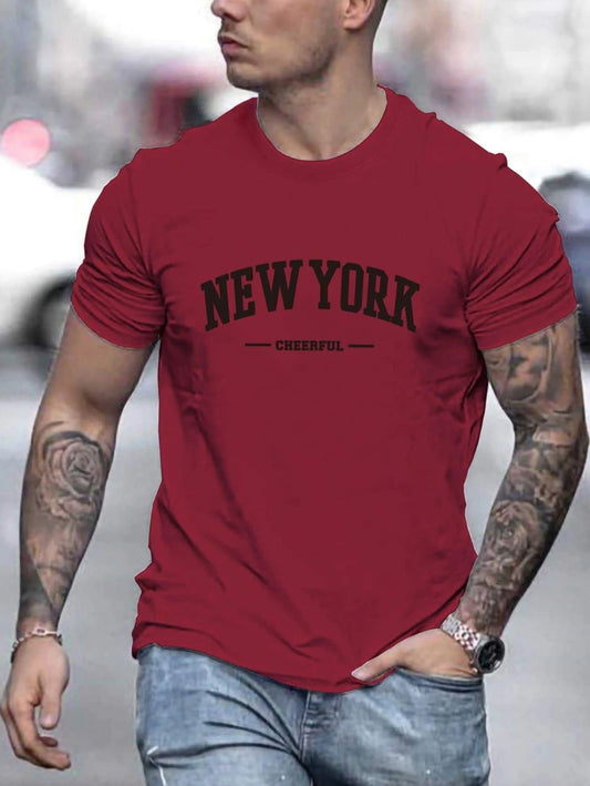 Men Letter Graphic Tee (P)